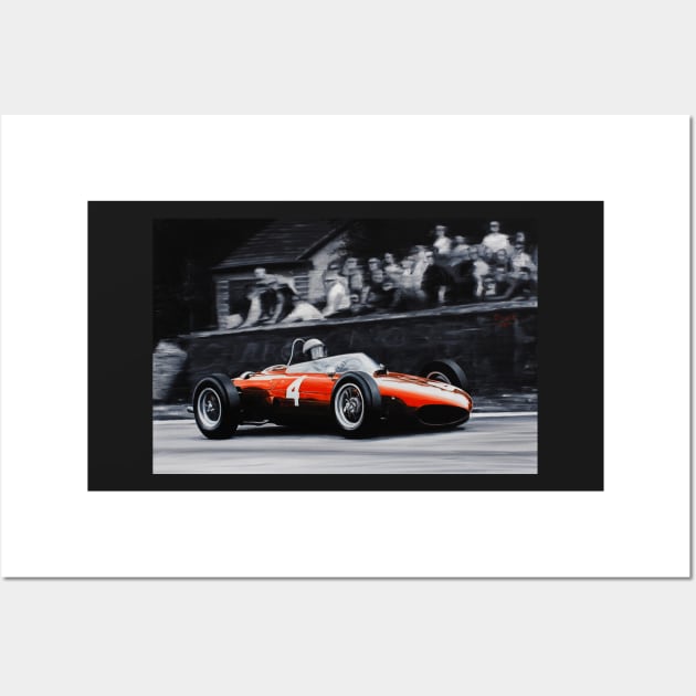 Phil Hill, Ferrari 156 'Shark Nose' Wall Art by oleynik